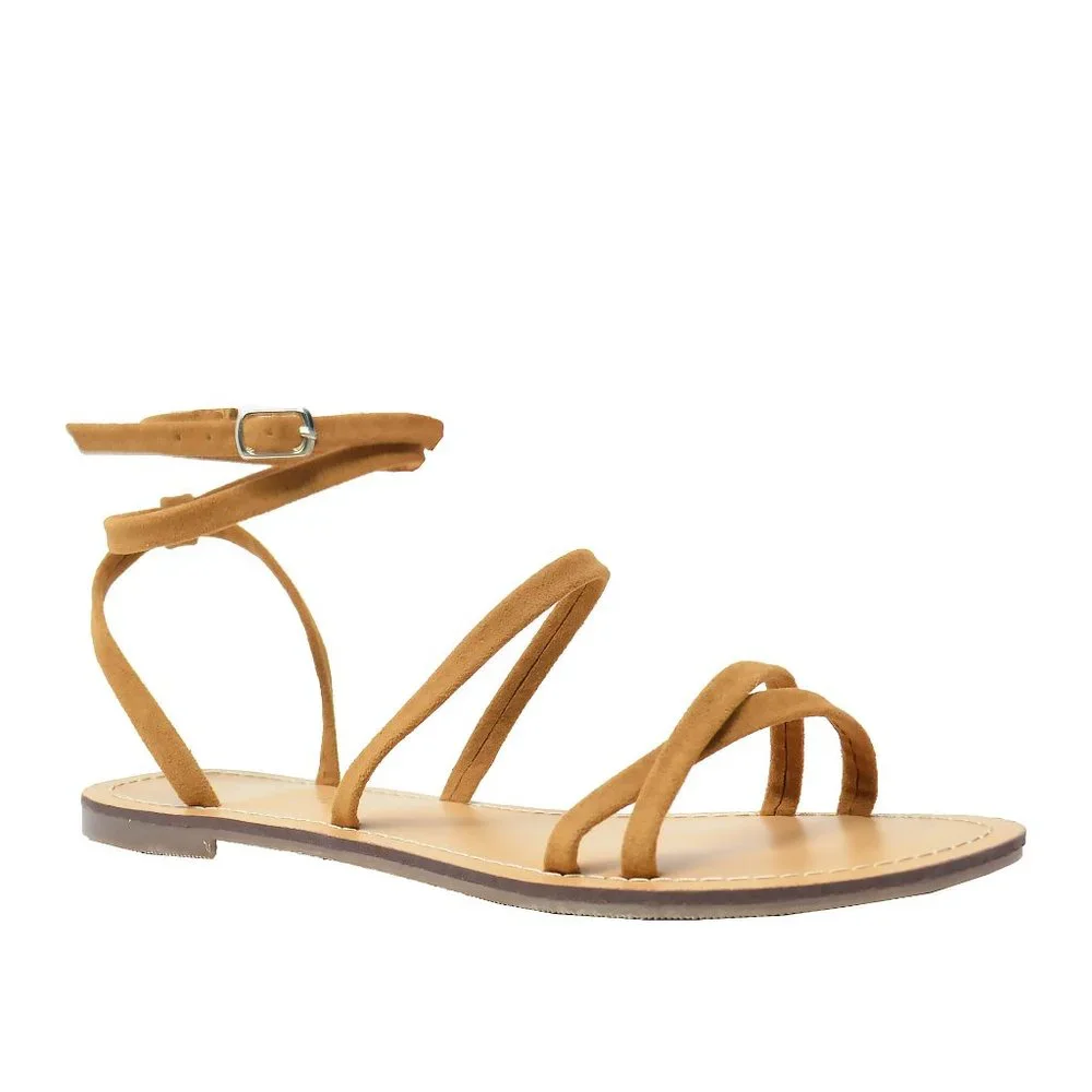 WOMEN'S ANKLE STRAP FLAT SANDAL - Picture 2 of 4